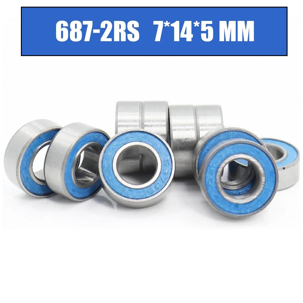 687RS  10PCS 7x14x5mm ABEC-3   RC ڵ Ʈ 687 RS 2RS   687-2RS  к